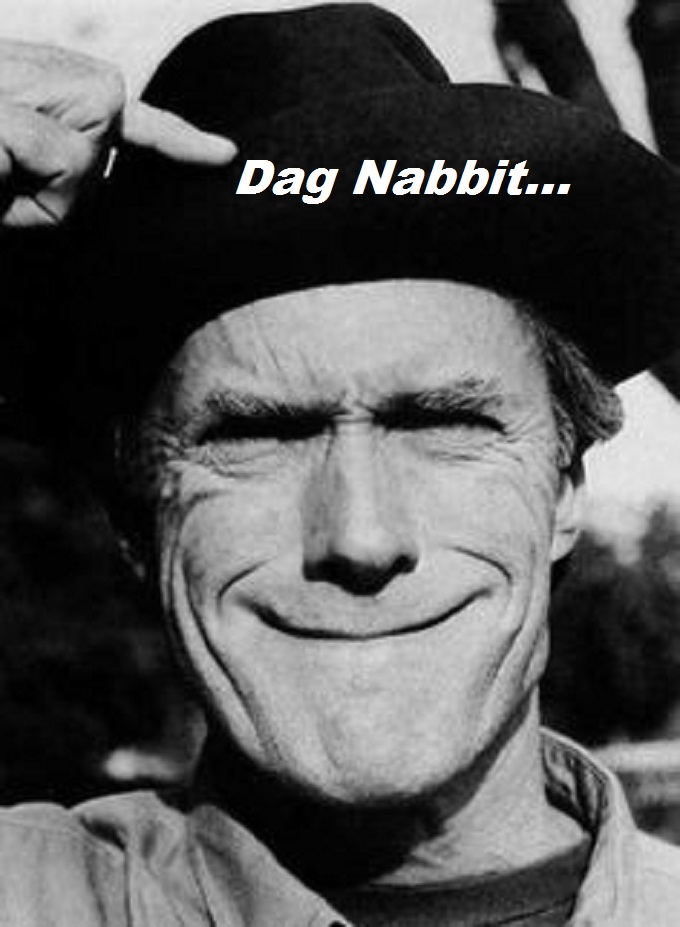 Clint Eastwood gummy smile Dag Nabbit