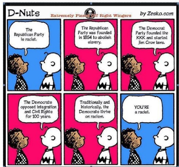 D Nuts Charlie Brown racist cartoon