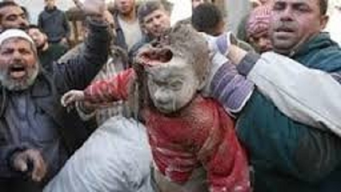 Dead child shot