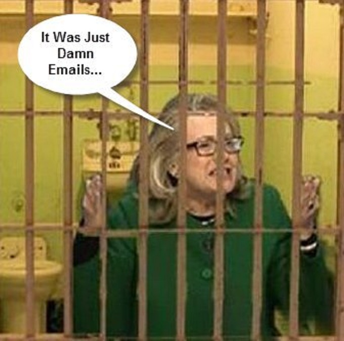 Hillary Clinton Jail Scared