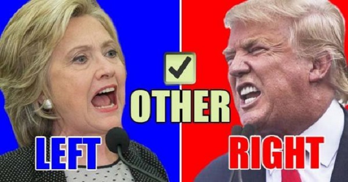 Left Right Other Hillary Trump