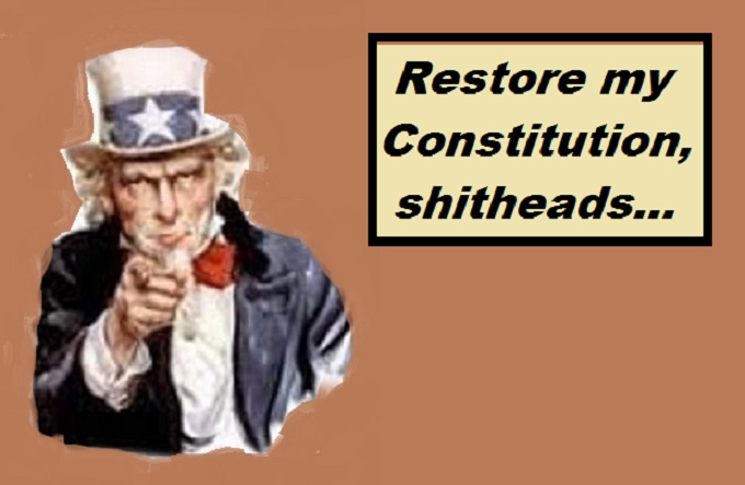 Uncle Sam restore my constitution
