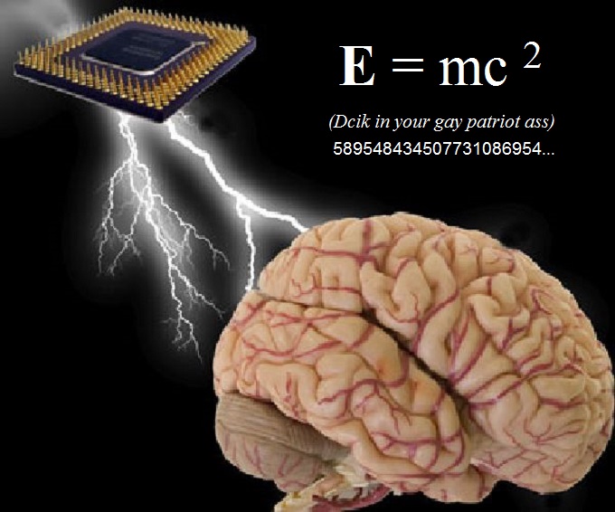 Computer chip electric arc patriot brain
