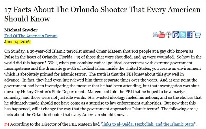 Red 17 facts about the Orlando shooter