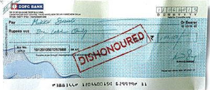 Cheque dishonored