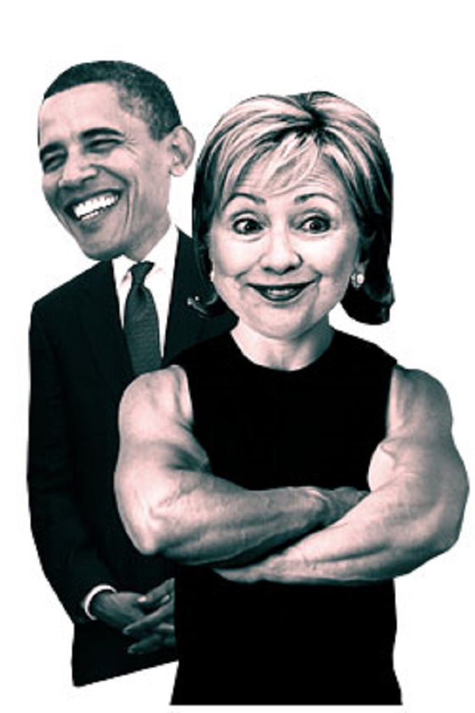 Clinton Obama muscles