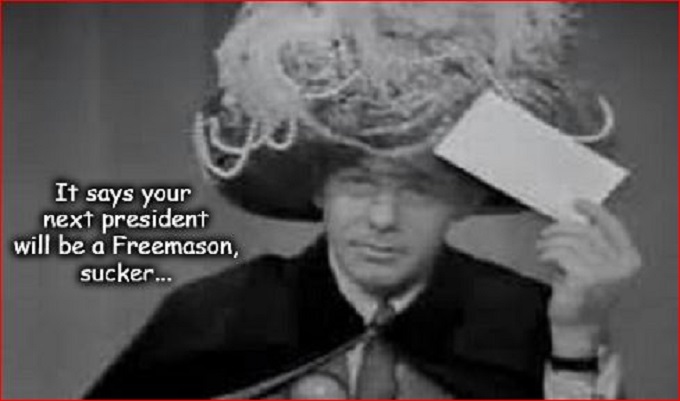 Johnny Carson Carnac next president Freemason