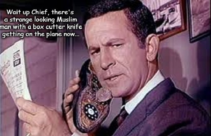 Maxwell Smart Muslim Man box cutters