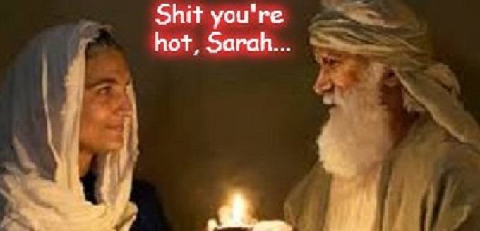 Abram and Sarah ~ Shit you're hot CROP