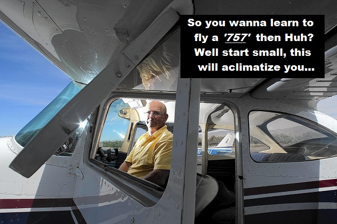 Cessna pilot start small 757