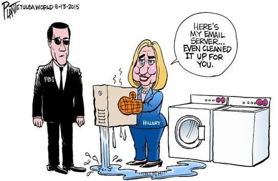 Clinton laundered Emails washing machine