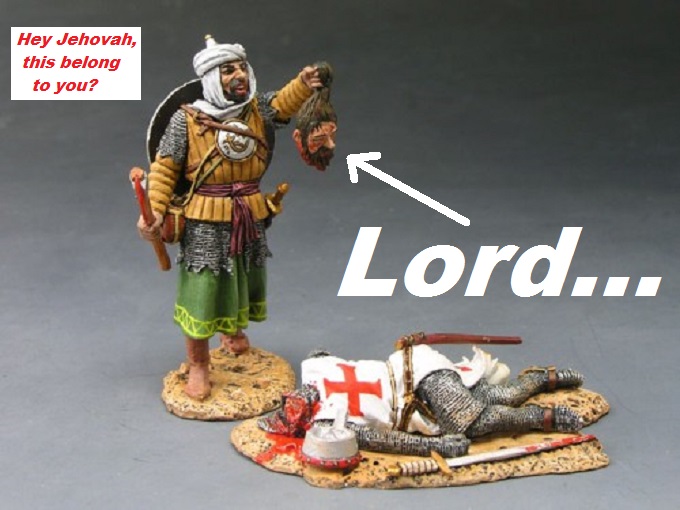 Decapitated king LORD JEHOVAH