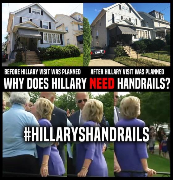 Hillary Clinton Handrails