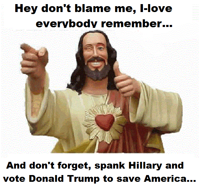 Jesus Christ vote Hillary Clinton Trump