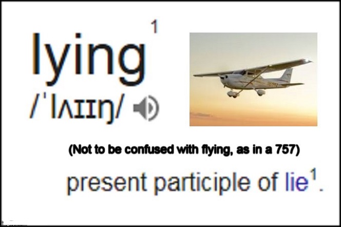 Lying flying Cessna 757