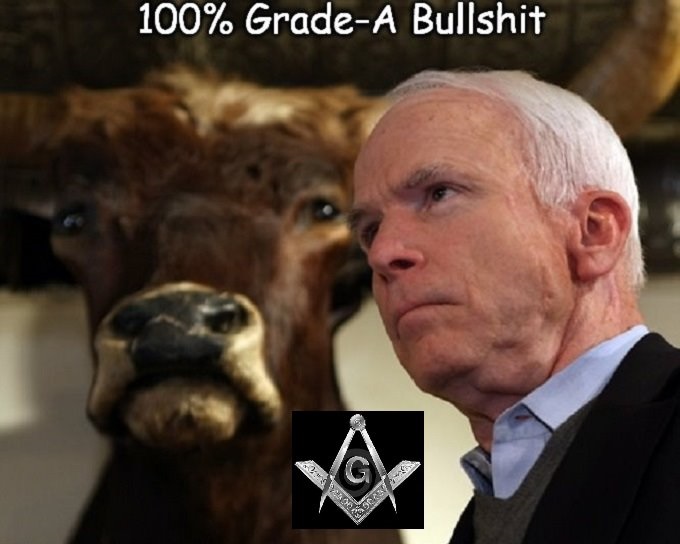McCain 100 percent grade A bullshit Mason