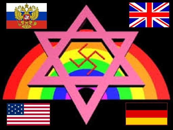 Rainbow flag Russia Germany England America