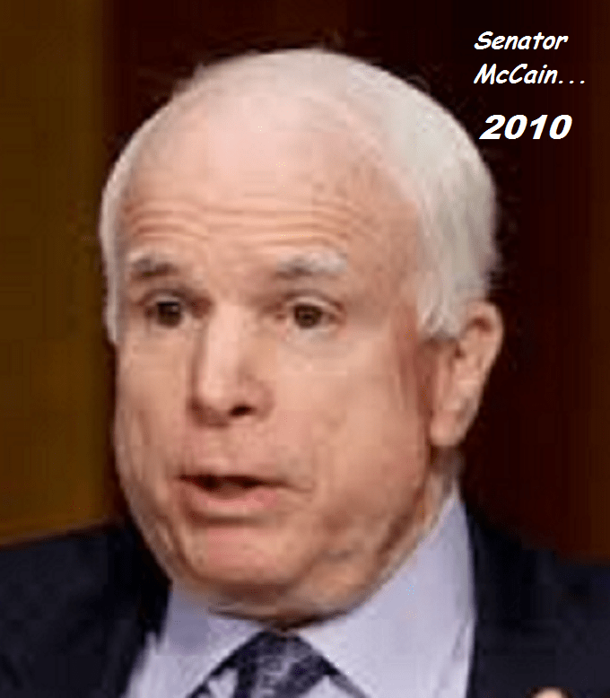Senator McCAIN HEAD 2010