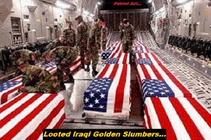 WHACK ~ US ARMY COFFINS LOOTED IRAQI Golden Slumbers