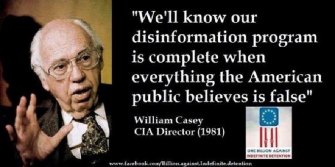 William Casey Disinformation
