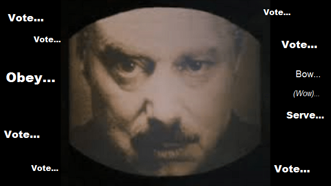 DEFINITELY BIG BROTHER SERVE OBEY