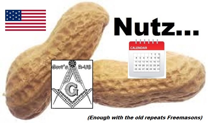 Nuts Nutz American Flag Calendar OLD REPEATS FREEMASON