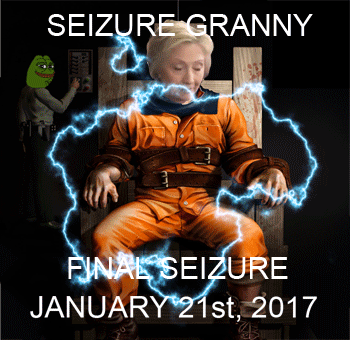 SEISURE GRANNY HILLARY CLINTON ELECTRIC CHAIR