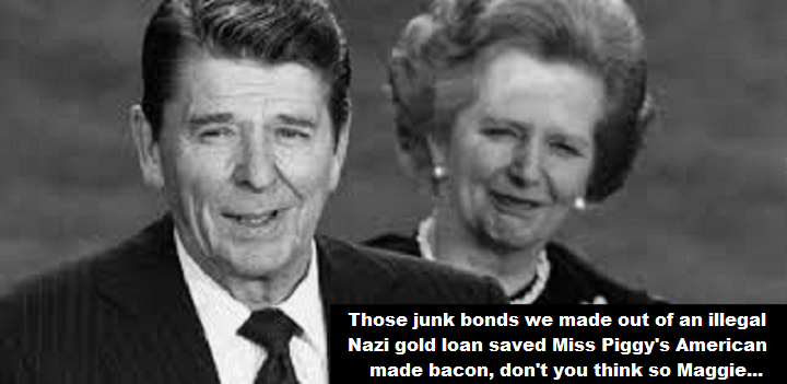 thatcher-and-reagan-nazi-gold-miss-piggys-bacon