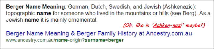 berger-name-meaning
