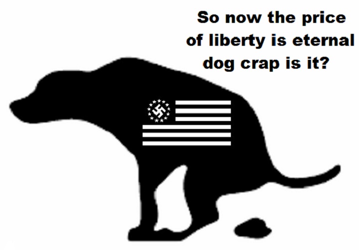 dog-poop-nazi-the-price-of-liberty-black-and-white