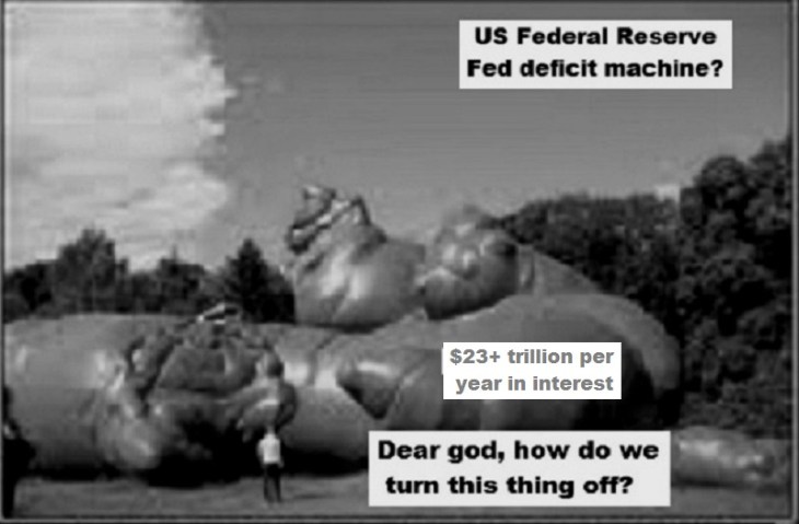 Shit for brains US Fed deficit