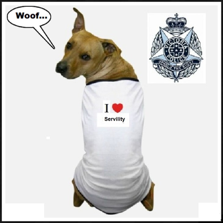 Victoria Police dog ~ Servility BLANK