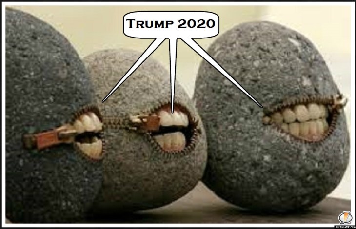 Talking rocks Trump 2020