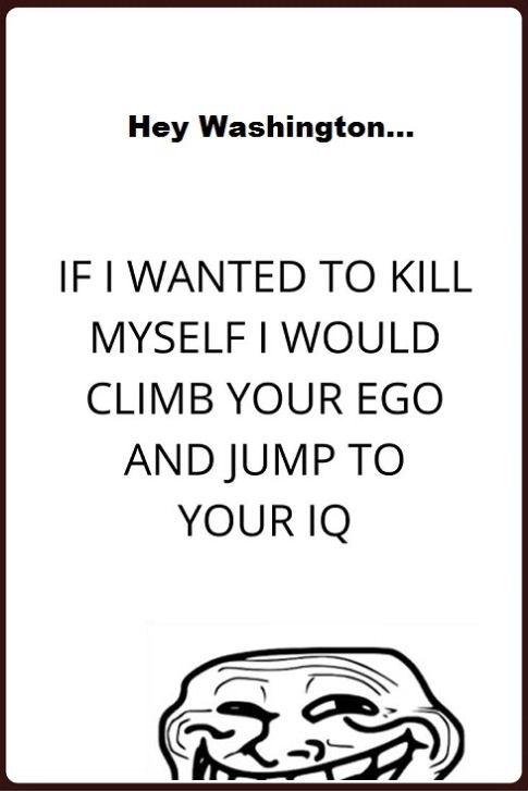 Hey Washington ~ Kill myself Grin Guy