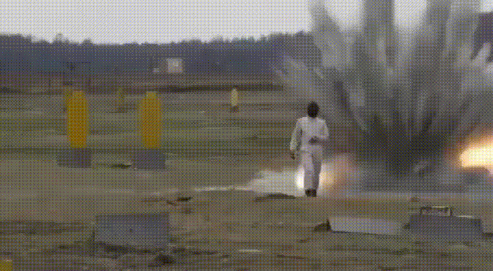 Terminator soldier mine field