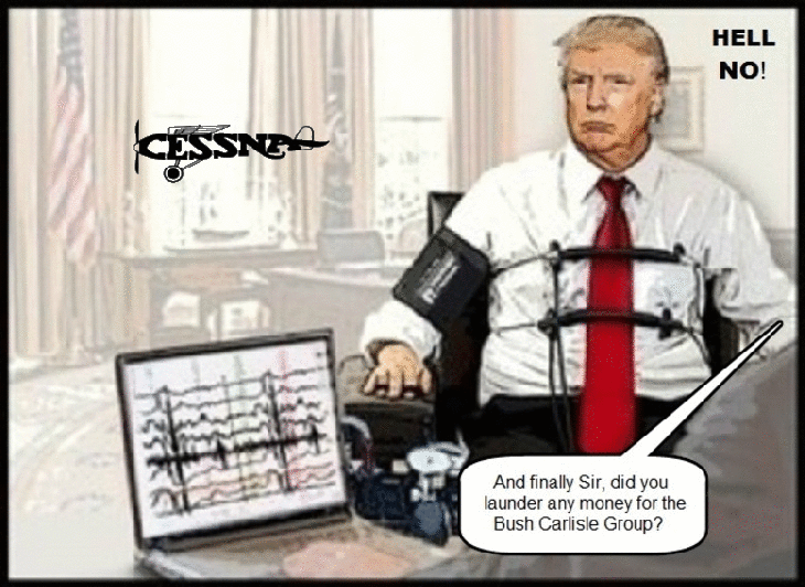 TRUMP LIE DETECTOR BUSH CARLISLE 780