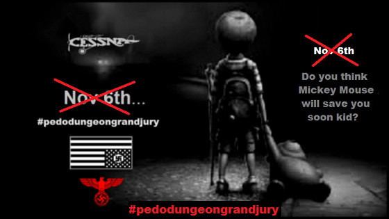 NOV 6 Pedo Dungeon BLACKED OUT 560 red strike thru