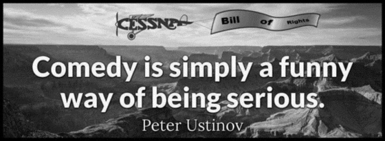 Peter Ustinov comedy Bill of Rights Cessna 560