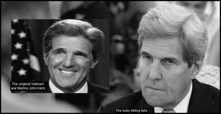 Kerry real and baby killing fake
